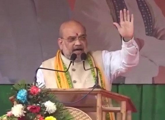 Amit Shah asked Tripura’s people to give BJP one more chance to take Tripura to the 1st Position in entire Country